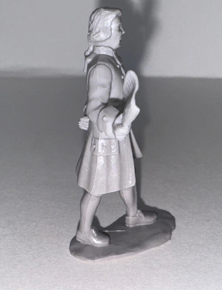 Figura de plástico de Marx Walt Disney Johnny Tremain 1957, Samuel Adams 54 mm ** Foto 2 de 4