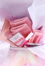 Spa Gift Basket, Birthday Gift, 6 Pcs Gift Box For Women, Pink Theme