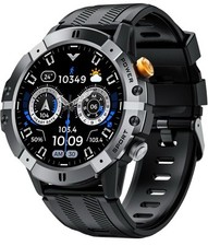 Smart Watch Men Bluetooth Call Fitness Tracker Waterproof Sport Black