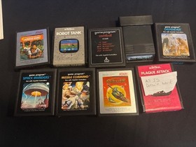 Atari 2600 Woodgrain Promo Console 10 Games Star Raiders Robot Tank