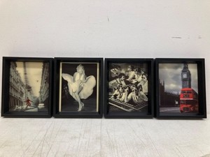 3D Wall Art Ft. Marilyn Monroe & John Lennon 11" X 9.5"