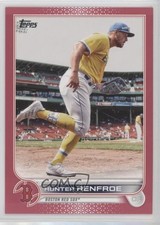 2022 Topps Series 1 Mother's Day Hot Pink 30/50 Hunter Renfroe #174 1f17
