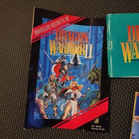 Dragon Warrior II 2 (Enix) Nintendo NES, Cartridge, 2 maps, Manual, Secret Book