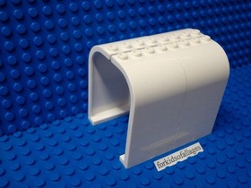 LEGO 2571 (4 pcs) Panel 3x4x6 Curved Top White (Star Wars 7659, Town 6396, 7635)