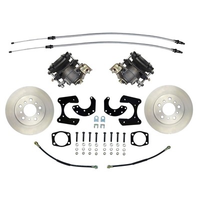 Ford Torino New Style Rear Disc Conversion Kit Standard Rotors E-Brake Cable