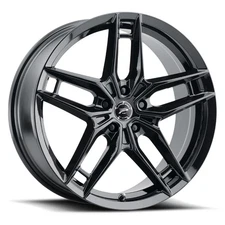 Platinum Wheels 464BK Lotus 20x8.5 +40 Gloss Black 5x114.3 5X4.5 (QTY 4) A263336