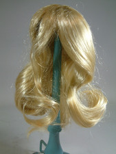 Vintage Blond Synthetic Doll Wig Size 10" Circumference New Old Stock LOOK