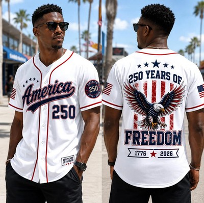 America 1776-2026 Baseball Jersey, USA 250th Anniversary Jersey