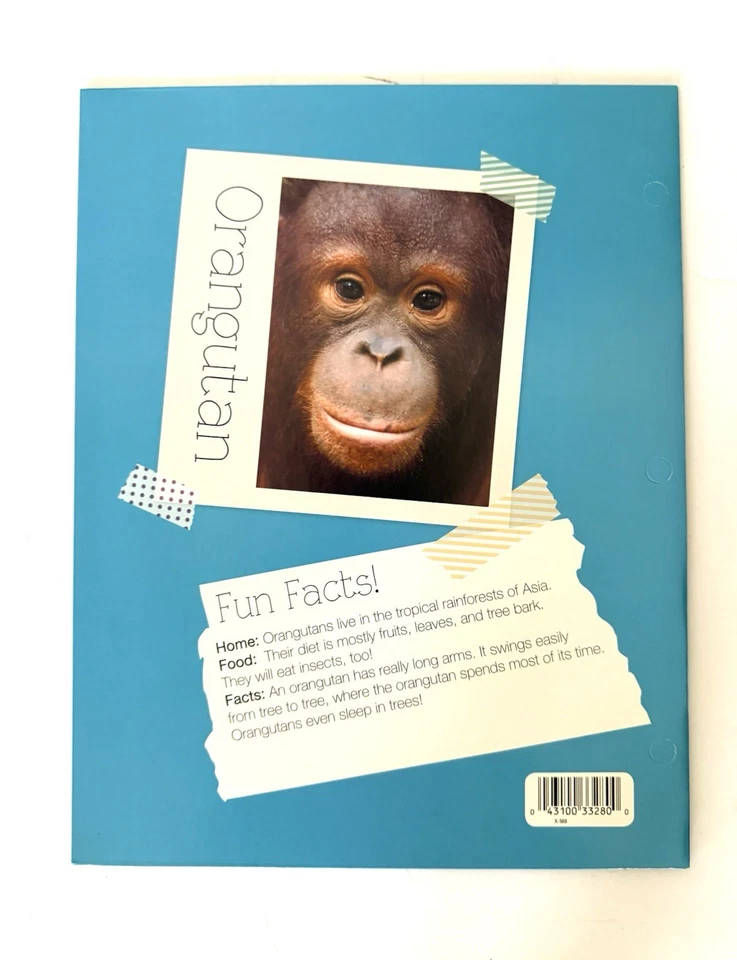 Carpetas laminadas Mead de 2 bolsillos y 3 agujeros, “6 PK” divertidos diseños de animales nuevos envío gratuito Foto 3 de 4