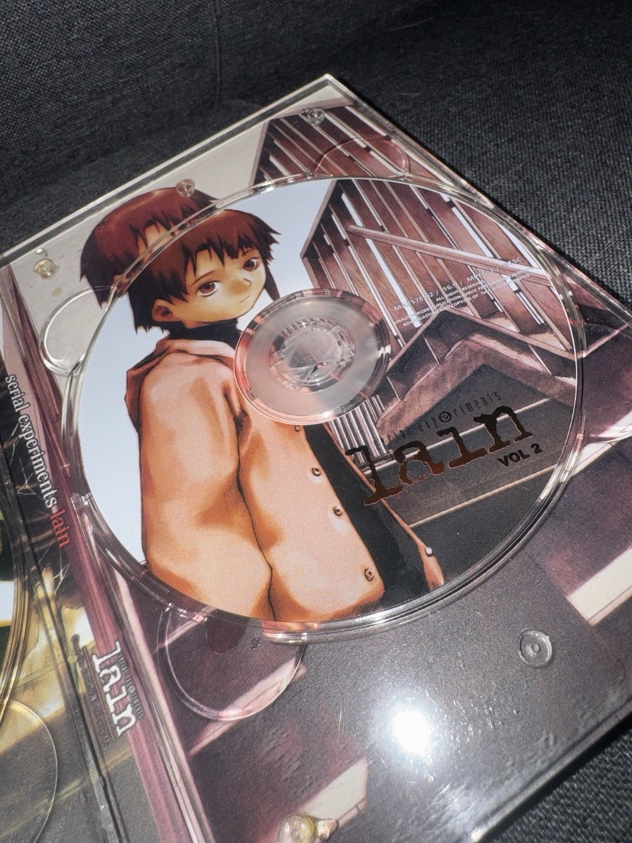 Serial Experiments Lain Vol 1-2 DVD Pioneer Japan Region 2 Rare