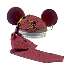 Disney Parks Pirates of the Caribbean Captain Jack Sparrow Mickey Mouse Ear Hat