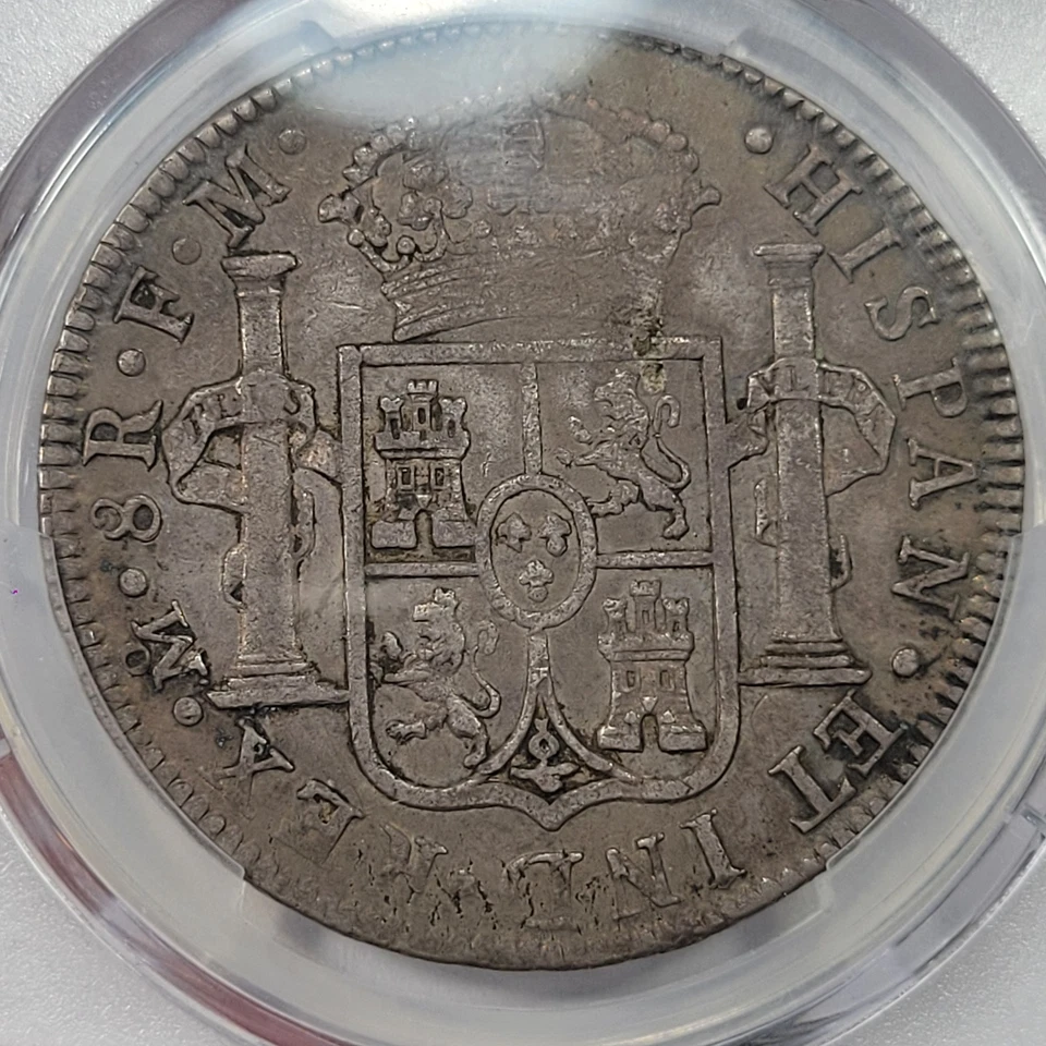 1790 Mo Mexico Silver 8 Reales PCGS XF40 Carolus IV with III Bust Nice *K593 - Image 3 of 4