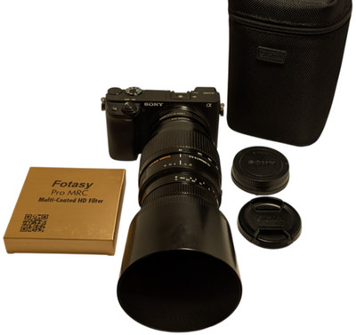 Sony E mount adapted SIGMA 70-300mm APO Telephoto Zoom Camera Lens in Soft CASE