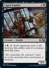 1x Caged Zombie - Foil MTG Core Set 2021 M21 NM Magic Foil