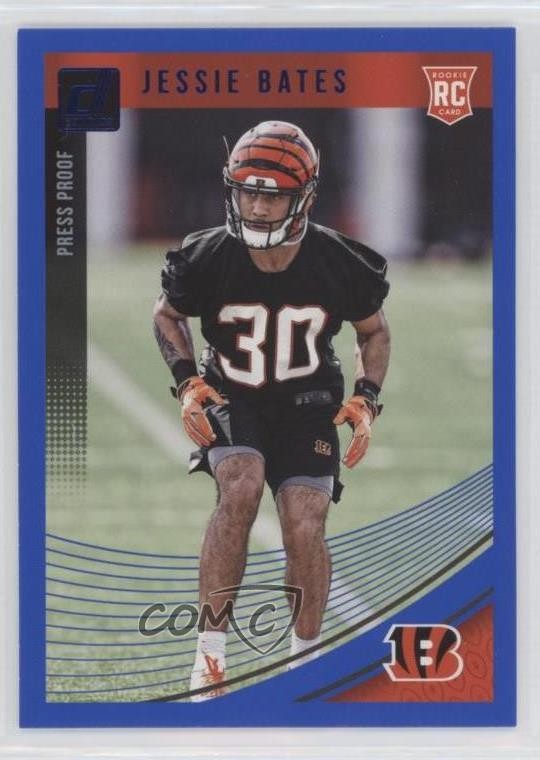 2018 Panini Donruss Rookie Press Proof Blue Jessie Bates III #372 0r5