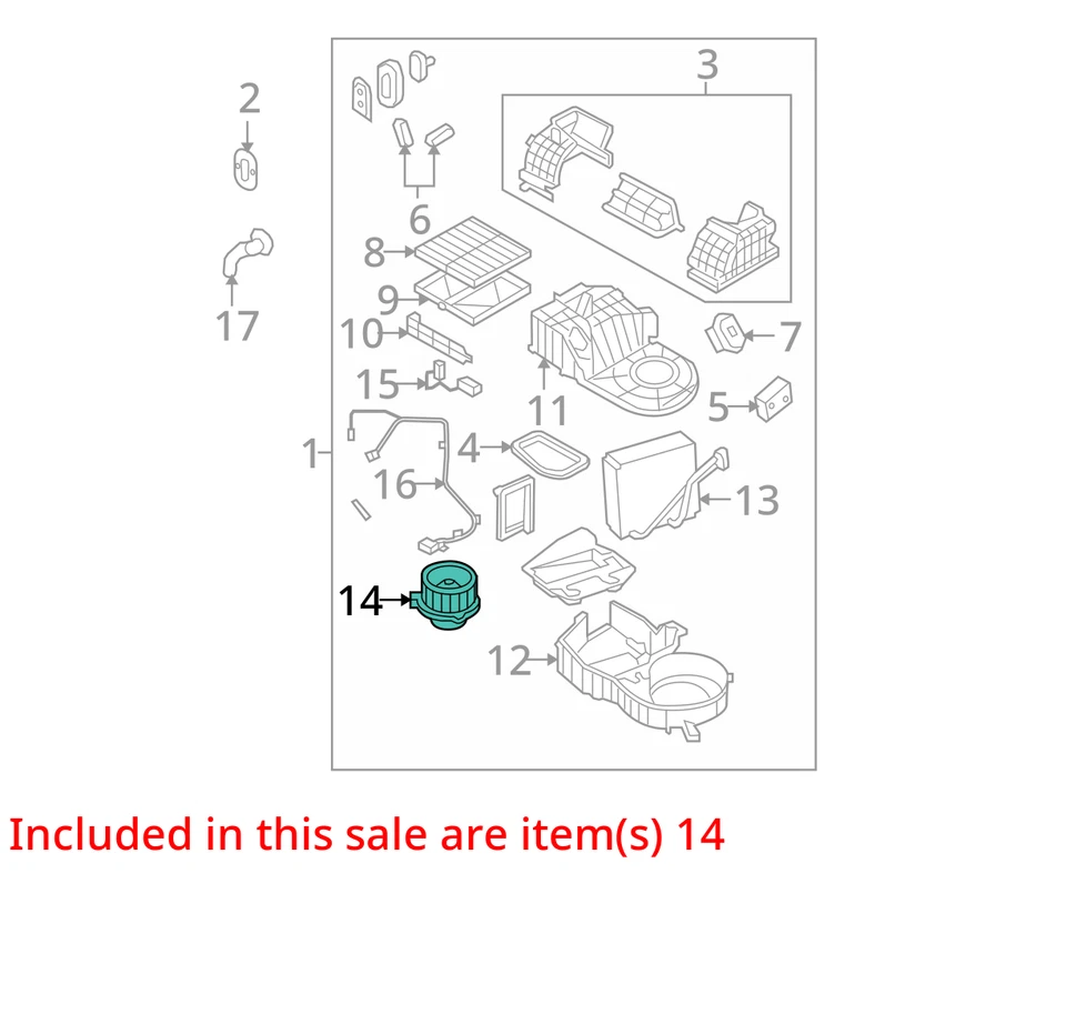 Kia Sorento 2007 calentador aire acondicionado motor fabricante de equipos originales 113 k millas - LKQ434938556 Foto 4 de 4
