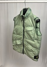 Stone Island Garment Dyed Crinkle Reps R-NY Down Gilet (Sage)