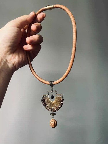 Handcrafted Rope Choker Vintage Necklace Antique Style Choker Accessory