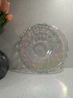 Vintage Iridescent Carnival Federal Glass Cake Plate 11 3/8"