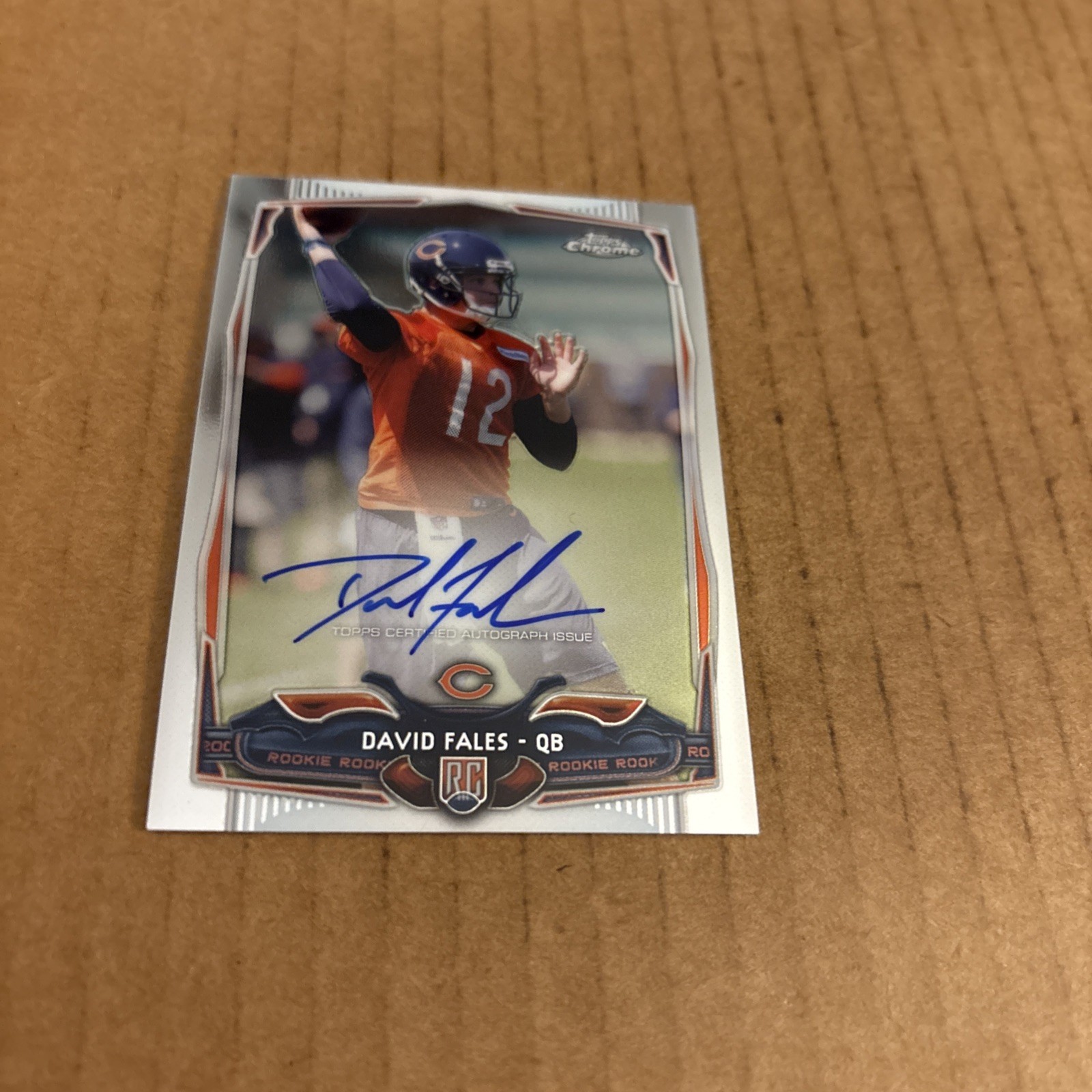 David Fales Topps Chrome Mini #168 Autograph