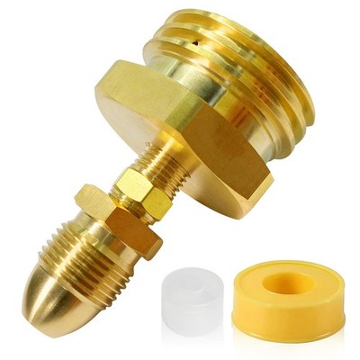 Propane Fill Adapter, Male POL to 1-3/4'' ACME Valve for Tanks, Grills, RVs