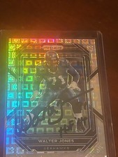 walter jones signed card autographed numbered /400 prizm auto nfl hof number