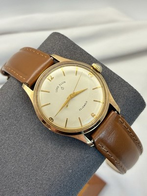 Vintage Lord Elgin Men's Watch. 23 Jewels - Gold Toned Face. Keeping Time