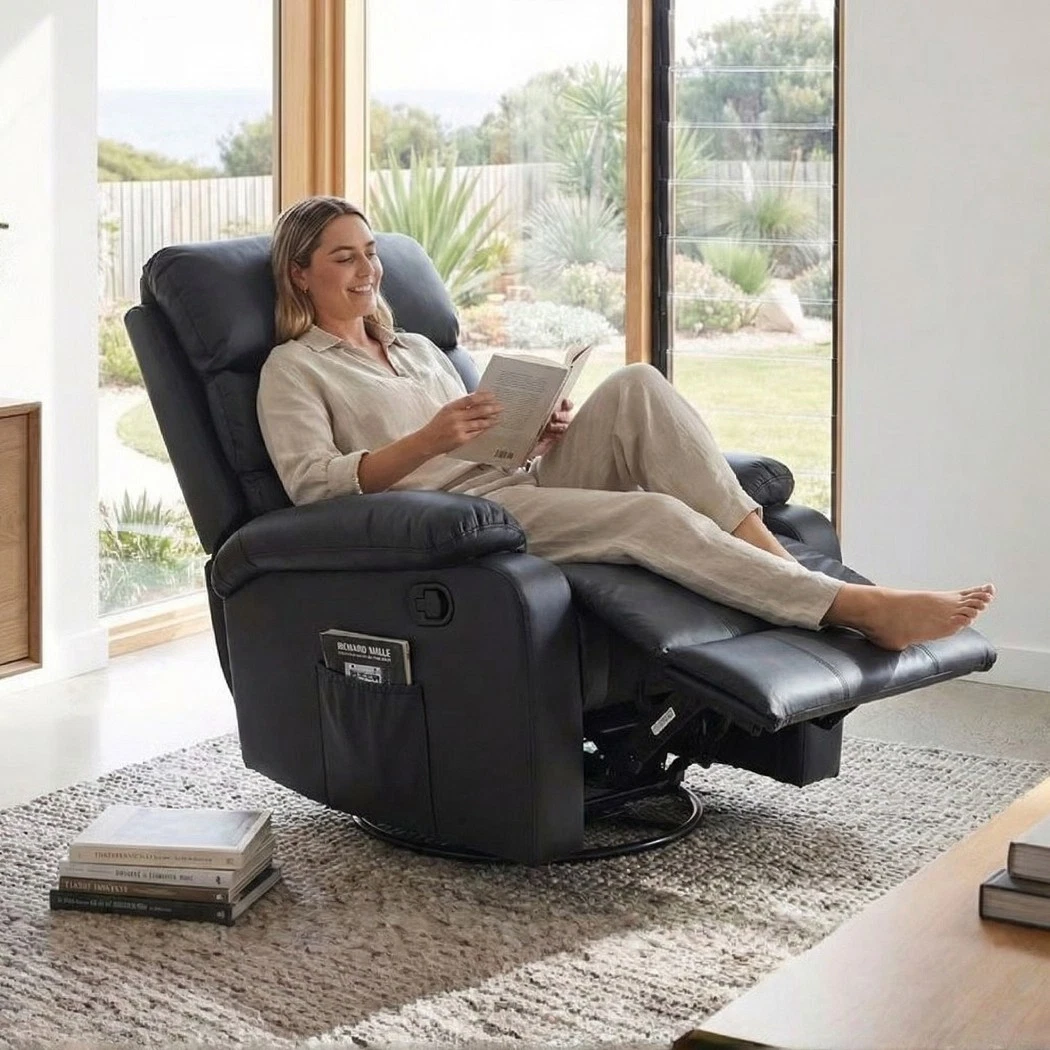 Levede Massage Chair Recliner 360 Swivel Tray Heated Lounge Relax Sofa Armchair