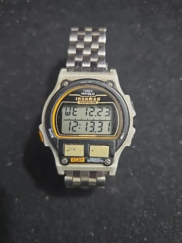 Vintage Timex 90s Ironman Triathlon Watch Mens Indiglo