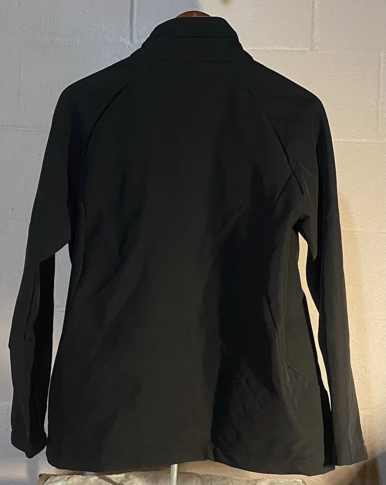 Chaqueta para mujer Charles River Apparel negra suave cremallera completa grande TOTALMENTE NUEVA Foto 4 de 4