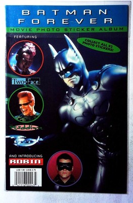 Batman Forever Sticker Album #0 1995 Topps Riddler Robin Two-Face 1st Print Comi
