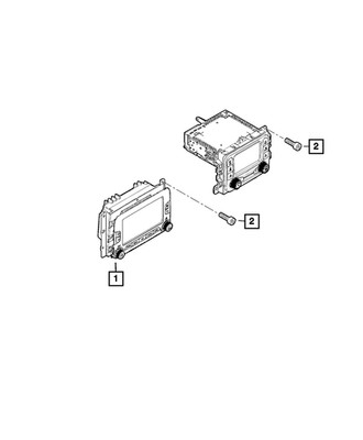 Genuine Mopar Multi Media Radio 68529966AA