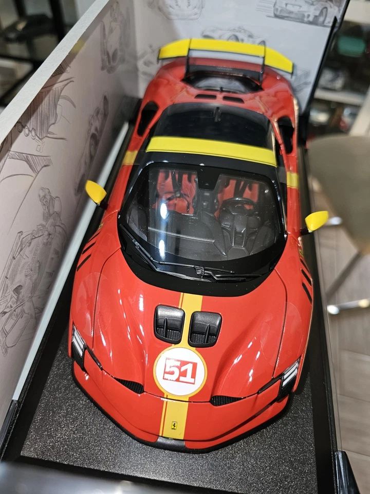 Ferrari SF90 XX Stradale #51 ROSSA LIVREA LE MANS Bburago 1:18 18-16020L - Immagine 3 di 3