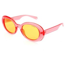 Polaroid Women's Oval 52mm Polarized Sunglasses Pink PLD6052/S-35J