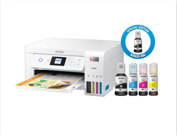 Epson EcoTank ET2850 SE Special Edition AIO Supertank Wireless Color All-In-One 2-Sided Printer 