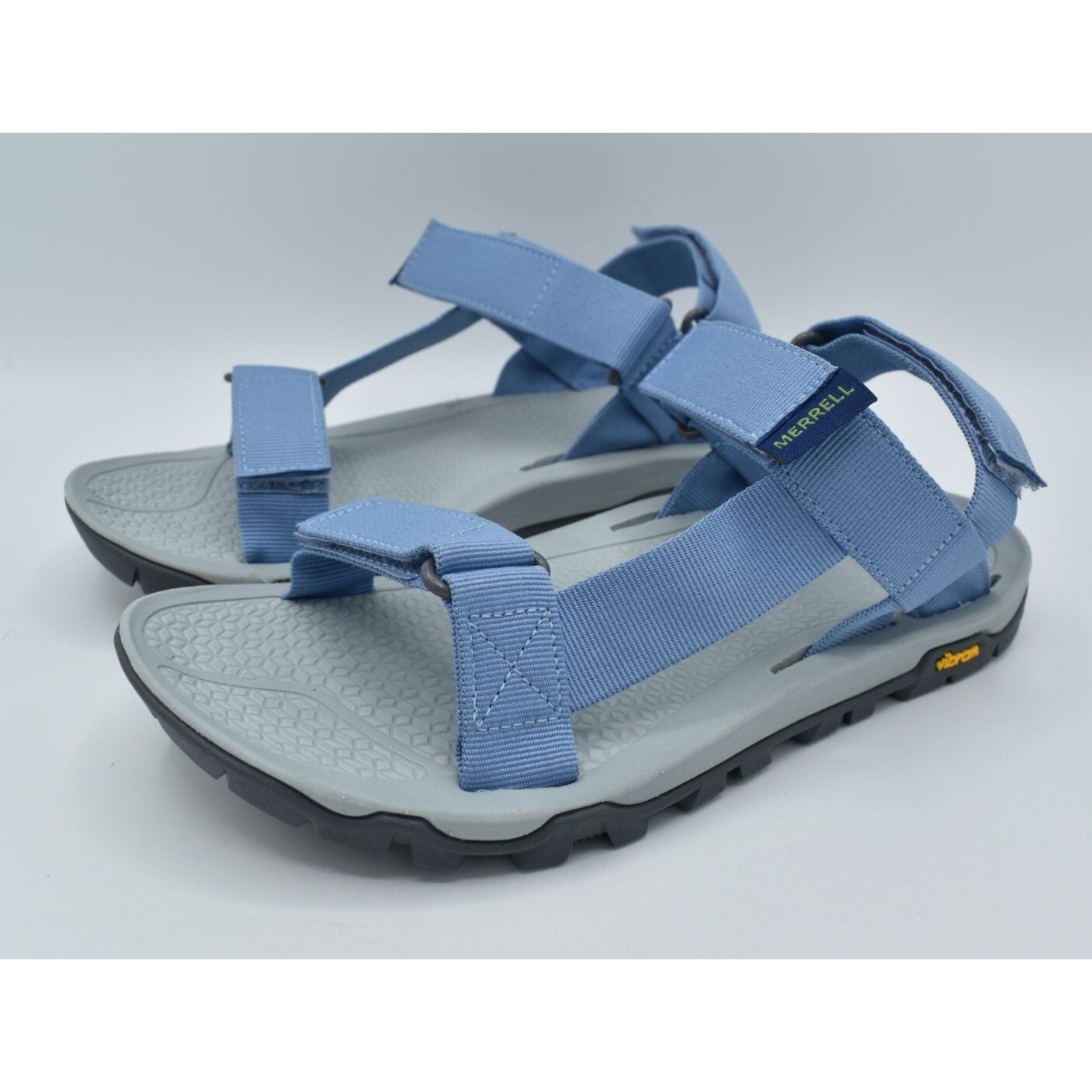 Sandali scarpe Merrell donna taglia 8 frangiflutti stonewash blu cinturino