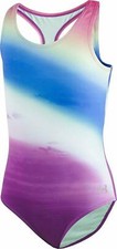 Under Armour Girl's Horizon One-Piece Swimsuit Mojo Pink Size 7 1133