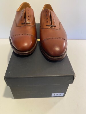 RALPH LAUREN Crockett&Jone シガー Crockett & Jones for Polo Ralph Lauren cap toe oxford Shoes black