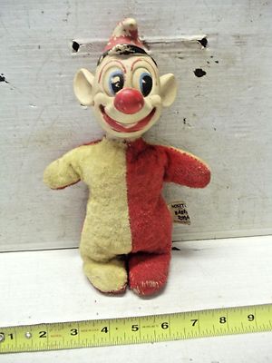vintage stuffed clown doll