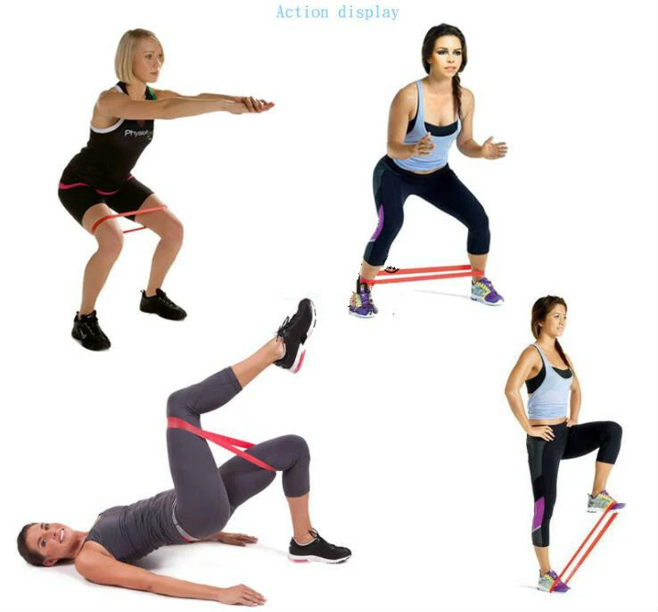 BANDAS DE RESISTENCIA DE 2 PIES BUCLE Ejercicio Yoga Entrenamiento Elástico Fitness Gimnasio Entrenamiento Foto 4 de 4