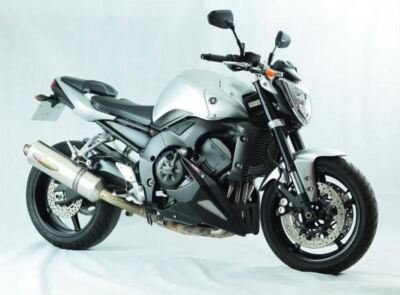 Yamaha FZ-1N & FZ-1 Fazer 06-2015 Bauchwanne matt schwarz mit silbernem Netz von Powe