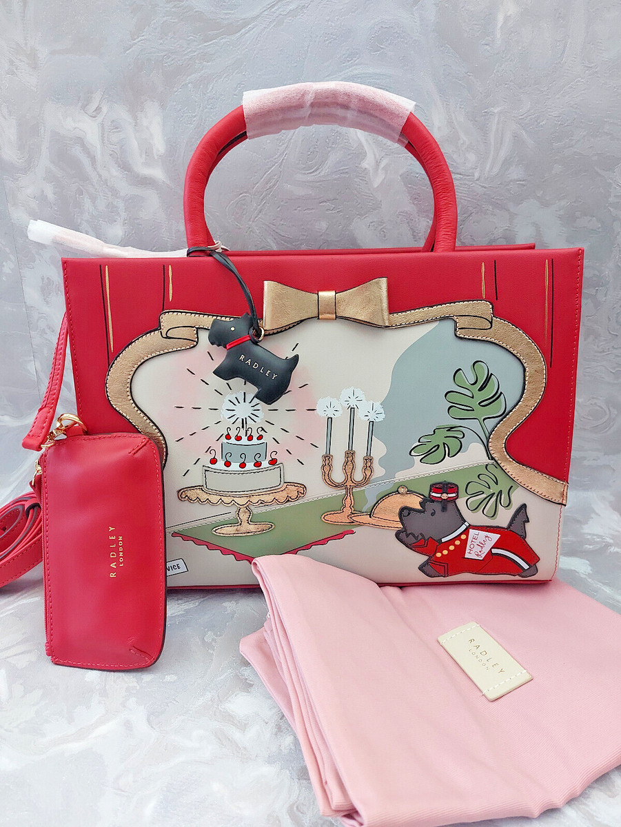 RADLEY London The Hotel Copper Pink Medium Zip-Top Multiway Bag  