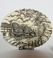 Vintage Myott Royal Mail staffordshire ironstone oval 12 inch serving platter