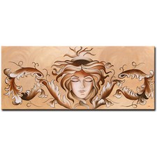 NOVAARTE quadro acrilico quadro Medusa pittura astratta arte moderna donna ORIGINALE