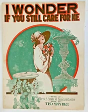 Vintage Sheet Music-1921-I Wonder If You Still Care For Me-Barbelle-Snyder-Smith
