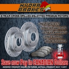 FITS 2010 2011 2012 2013 ACURA ZDX Drill Slot Brake Rotors CERAMIC SLV R