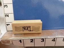 noel christmas holiday wishes saying NEW rubber stamp 34m