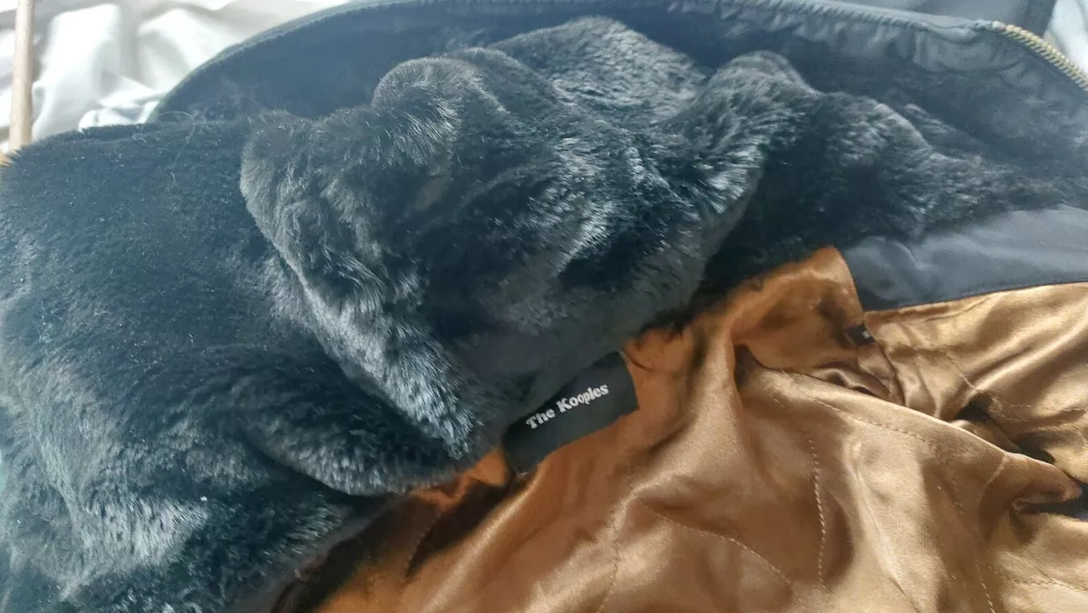 Kooples faux cheap fur coat