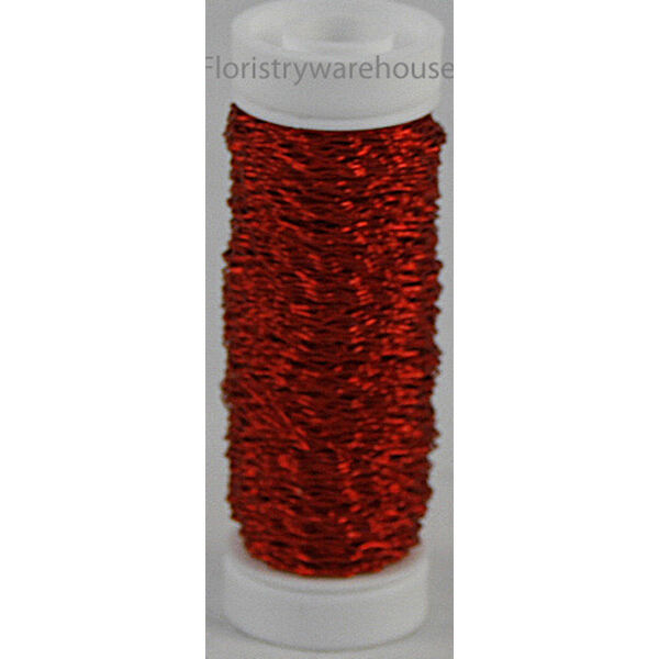 Bullion Floristry Wire Reel 0.88 36 Popular brand in the world Red approx yards oz Sale