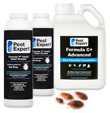 Pest Expert Strong Bed Bug Killer Spray 5L& Bed Bug Control Treatment Powder x 2